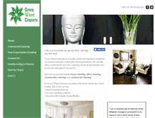 Tablet Screenshot of greenwheelcleaners.com